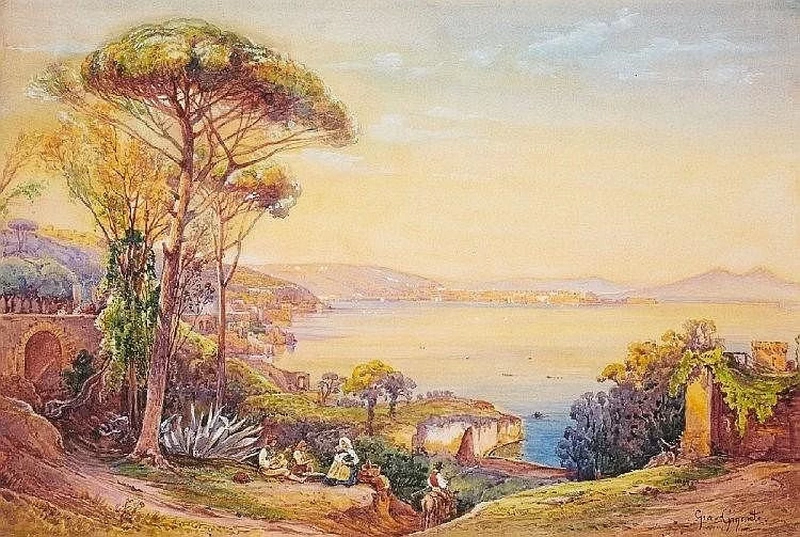 Veduta della baia di Napoli